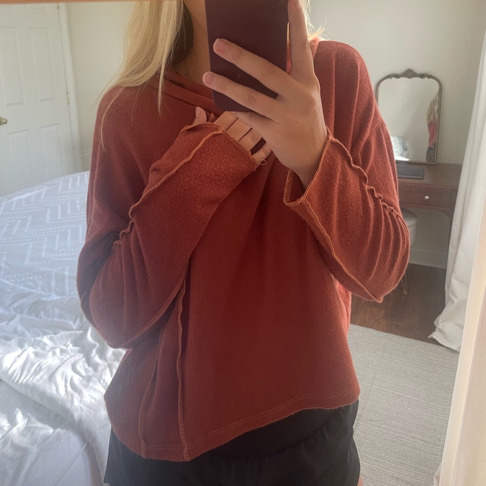 Urban Outfitters Terracotta Cowl Neck Sweater
